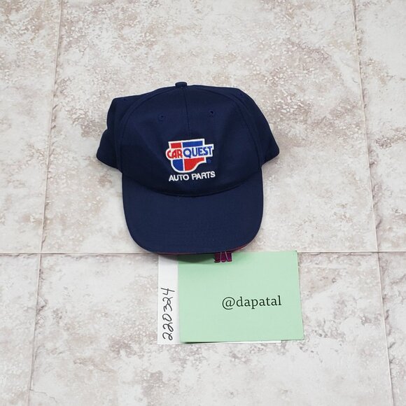 Adjustable Button Top Car Quest Cloth 6 Panel Metal Slide Strapback Ball Cap Hat - Picture 13 of 13